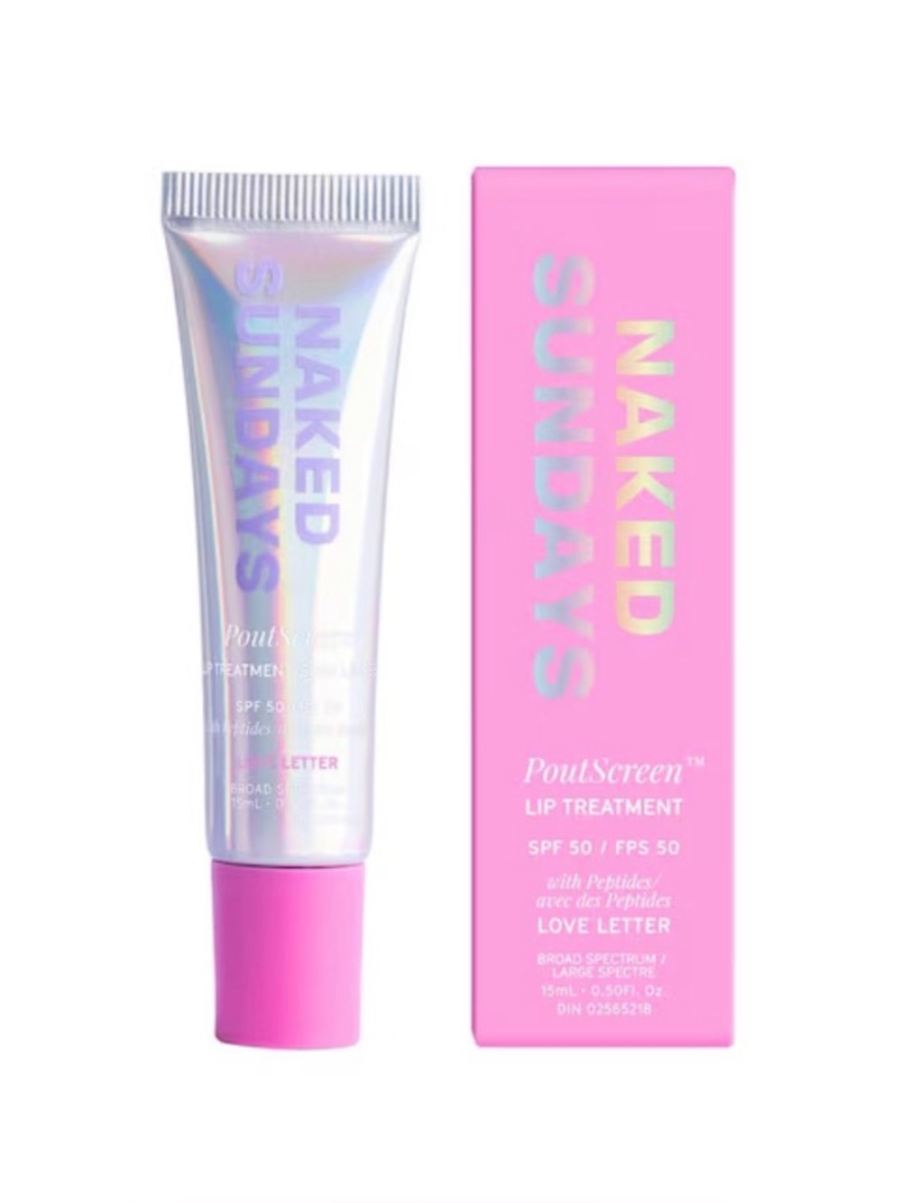 $30 NEW Naked Sundays PoutScreen Lip Treatment SPF 50 Love Letter